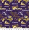 Licensed NFL Minnesota Vikings Retro Cotton 14446D Fabric by the Yard